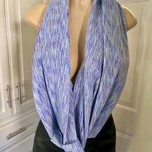 Elegant Blue and Purple infinity Scarf by Ivviva